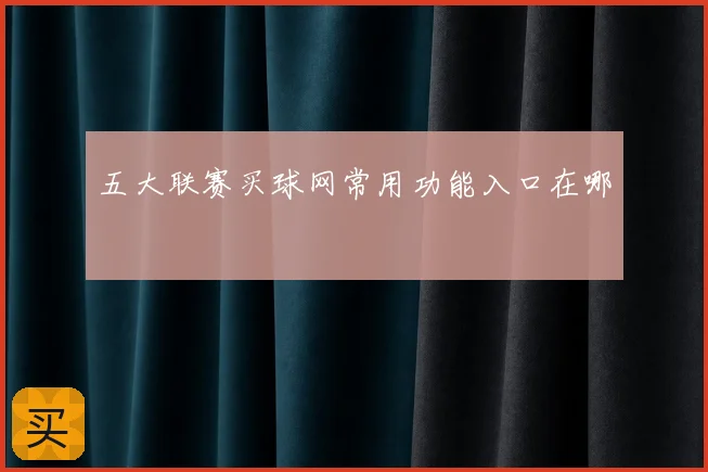 五大联赛买球网常用功能入口在哪